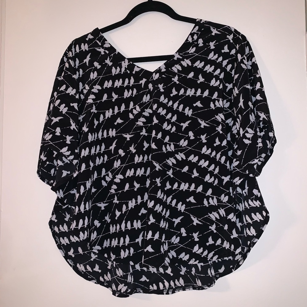 Bird Pattern Blouse